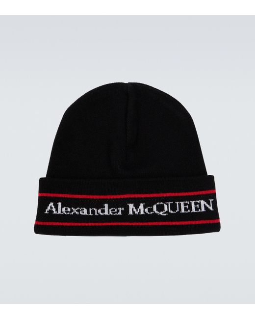 Bonnet en cachemire Alexander McQueen pour homme en coloris Black