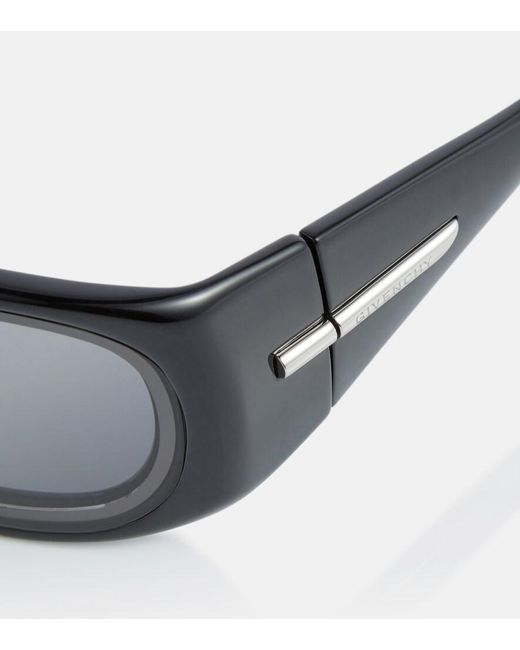 Givenchy Gray G180 Rectangular Sunglasses
