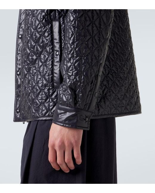 Moncler Blue Quilted Jacket for men
