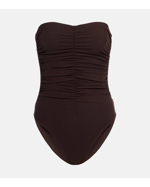 Karla Colletto Brown Badeanzug Basics