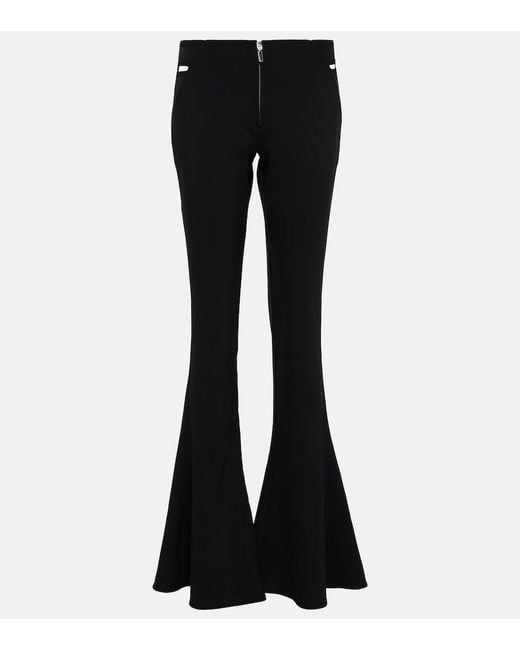 Jean Paul Gaultier Black X Knwls Cutout Flared Pants