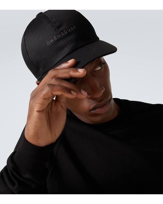 Rick Owens Men Owenscorp Baseball Cap in Black for Men | Lyst