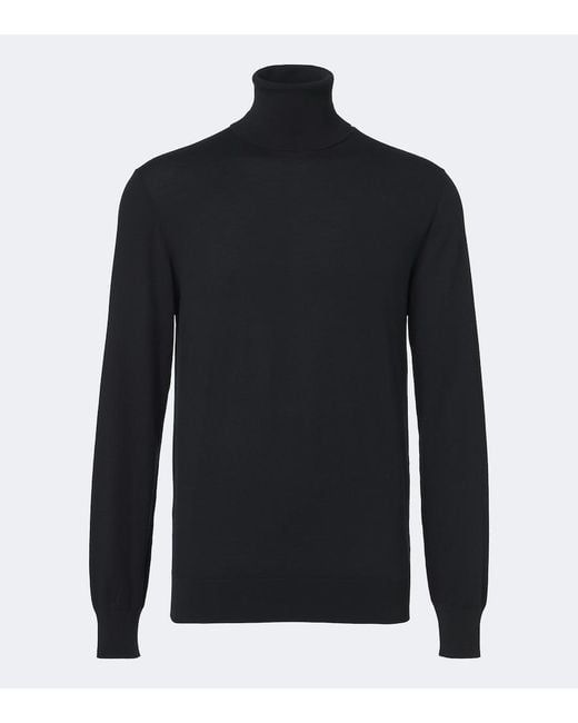 The Row Blue Adlan Wool Turtleneck Sweater for men