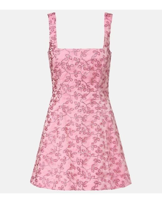 Robe A Sequins Markarian en coloris Pink
