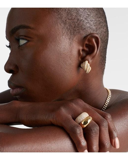 Bague Celeste Wave En Or 18 Ct Anita Ko en coloris White