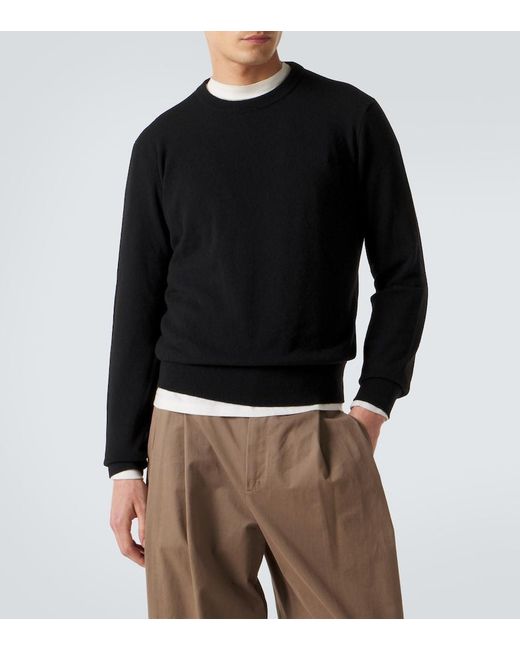 The Row Black Benji Cashmere Sweater for men