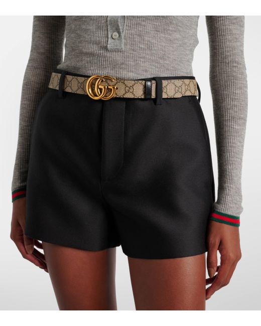 Gucci Reversible Gg Supreme Canvas Belt in Natural Lyst Australia