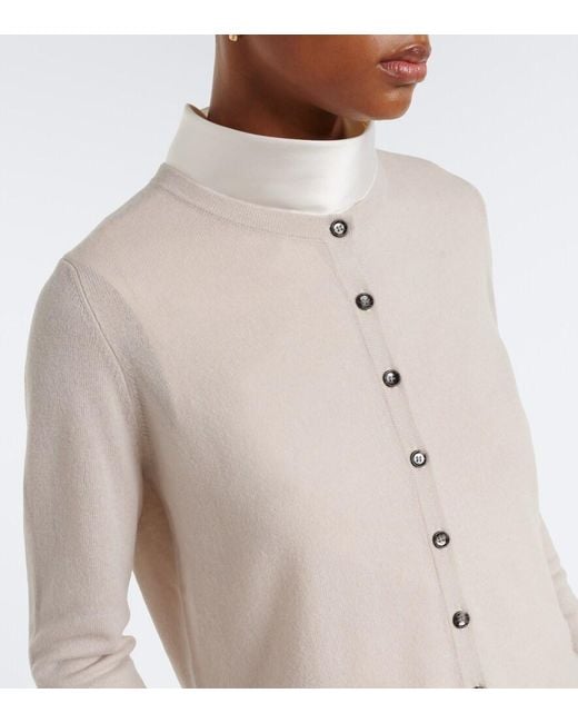 Jardin Des Orangers Natural Wool And Cashmere Cardigan