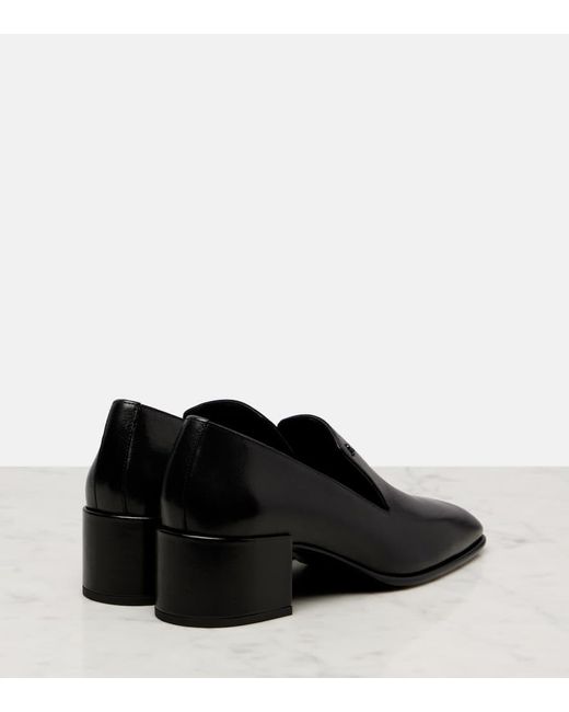 Jimmy Choo Black Pumps Eliot Slippers 45 Aus Leder