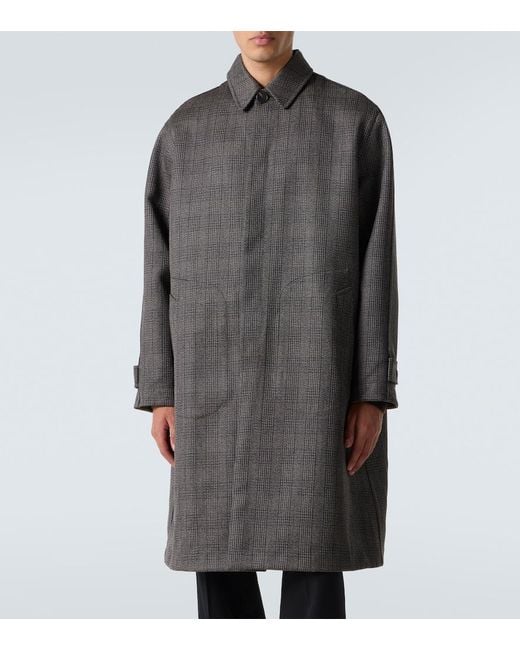 The Row Gray Palo Reversible Wool And Silk Car Coat for men