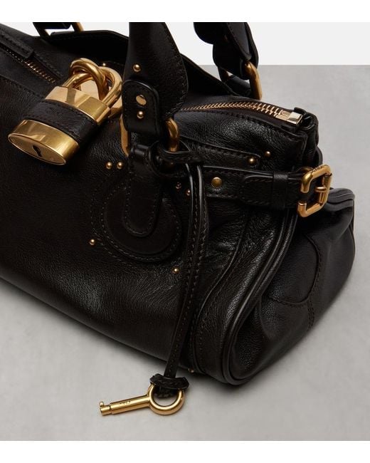 Chloé Black Paddington Small Leather Shoulder Bag