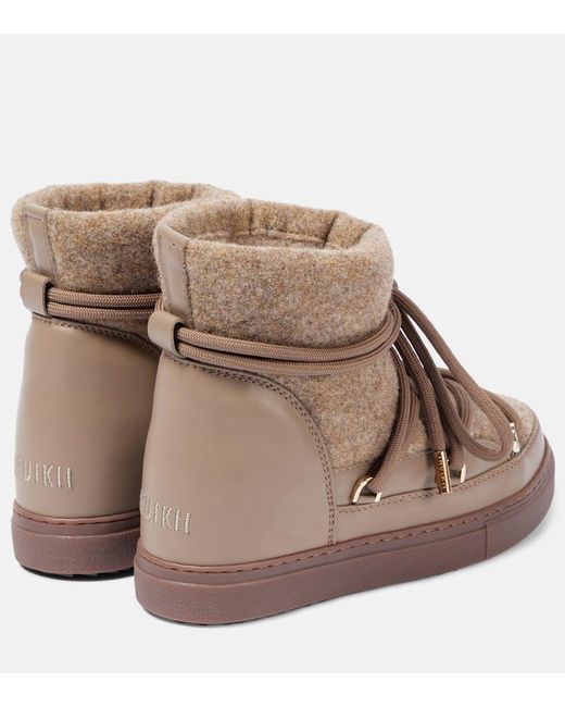 Botas De Nieve Felt Wedge Inuikii de color Brown