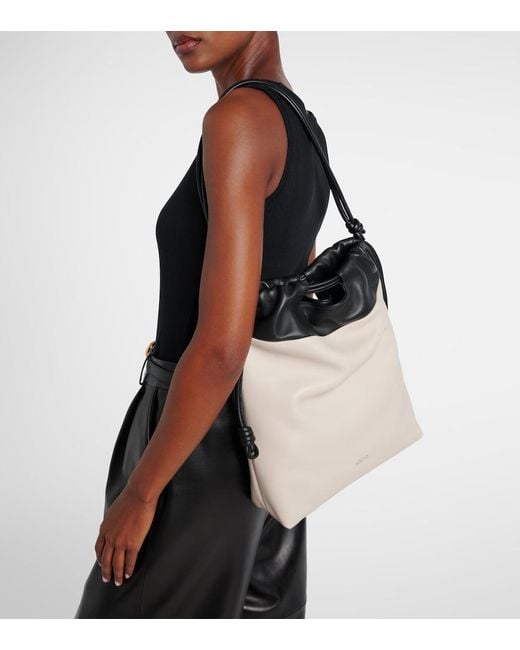 Loewe Black Flamenco Leather Clutch