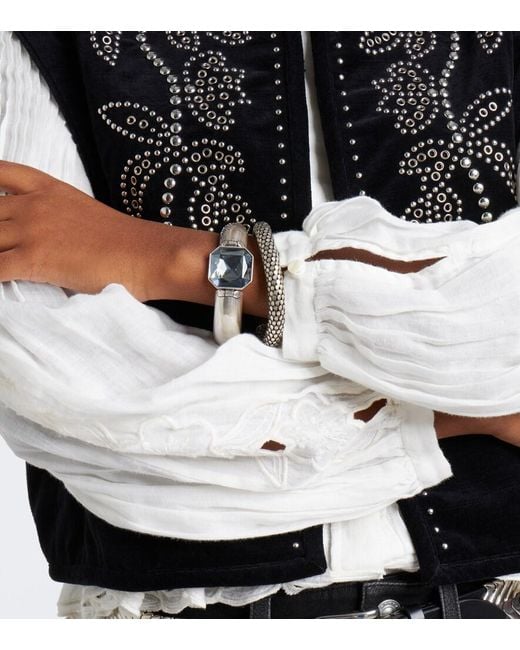 Isabel Marant White Chainmail Bracelet
