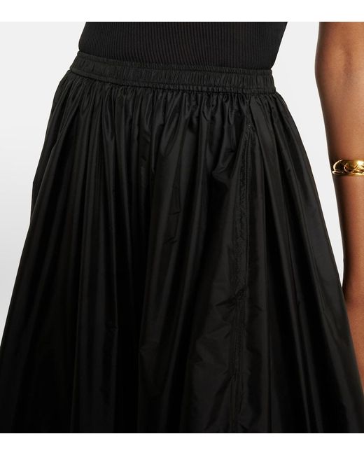 Saint Laurent Black Ruffled Maxi Skirt