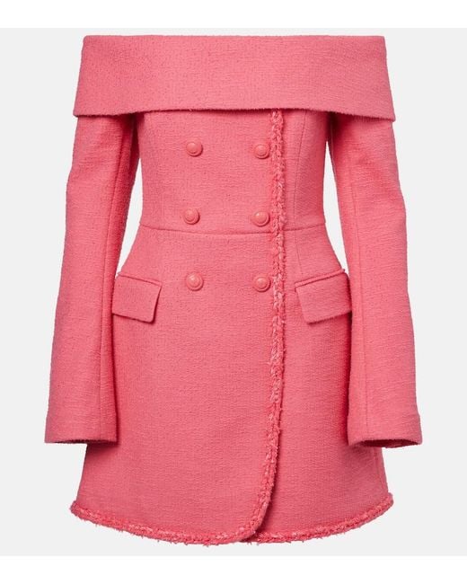 Rebecca Vallance Pink Minikleid Montana Aus Crepe