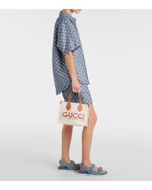 Double g sandal di Gucci in Blue