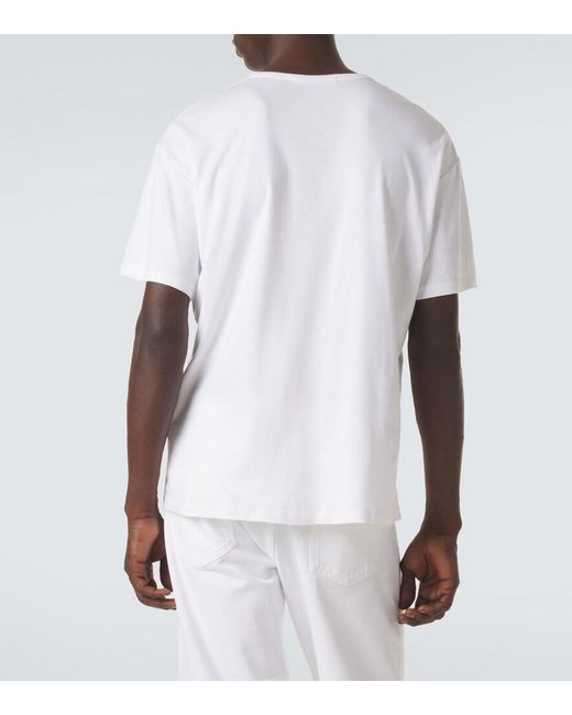 Umit Benan White James Cotton Jersey T-Shirt for men
