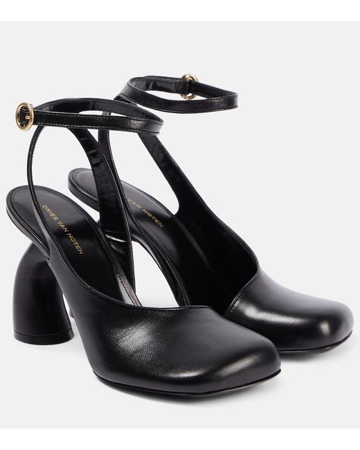 Dries Van Noten Black 95 Leather Pumps