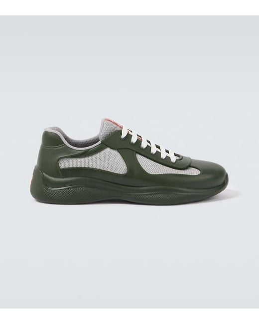 Prada Green America's Cup Sneakers for men