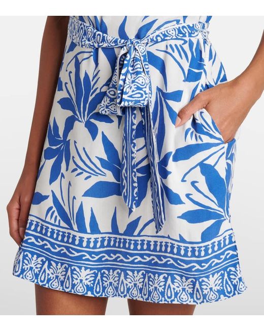 Velvet Blue Vanessa Printed Shirt Dress