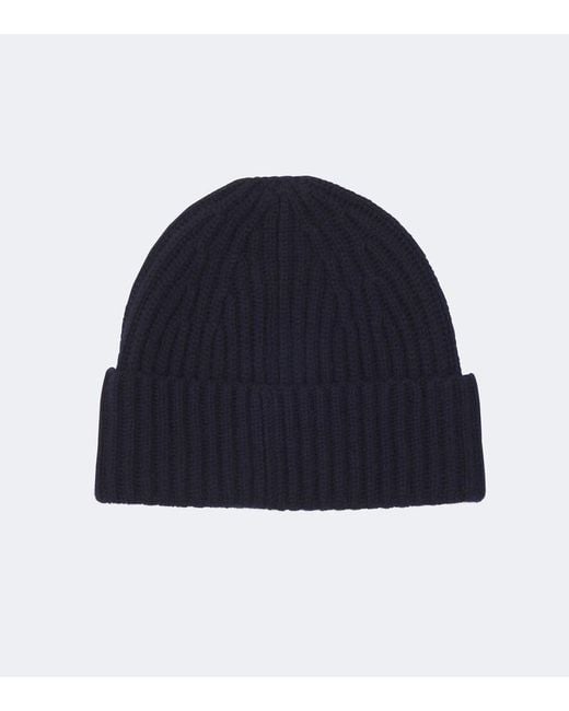 Lisa Yang Blue Menton Ribbed-Knit Cashmere Beanie for men