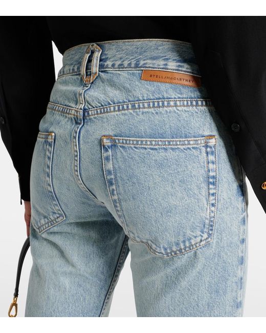 Stella McCartney Blue High-Rise Slim Jeans