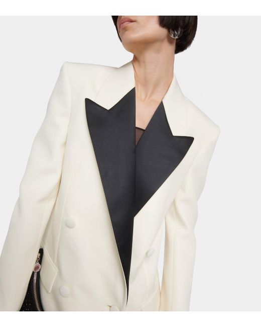 Stella McCartney Natural Wool Tuxedo Jacket