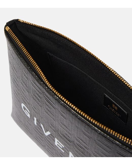 Givenchy 4G Large Coated Canvas Pouch in Black | Lyst