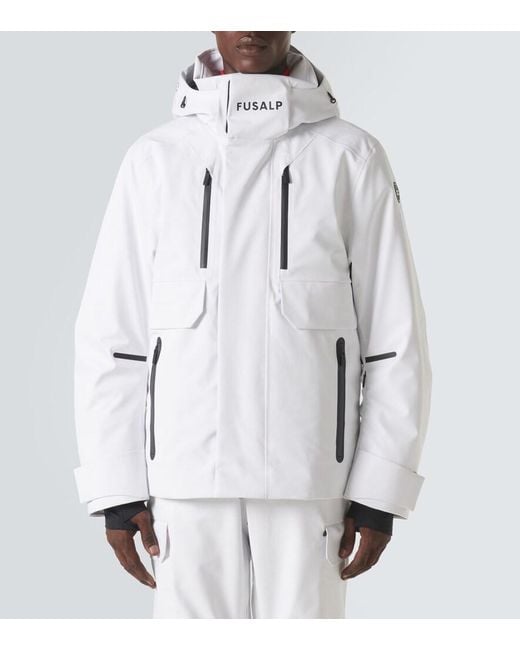 Fusalp White John Technical Twill Ski Jacket for men