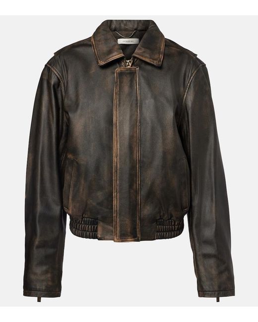 JACQUES WEI Black Leather Jacket