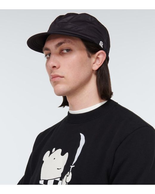Undercover Blue Nylon Baseball Cap for men