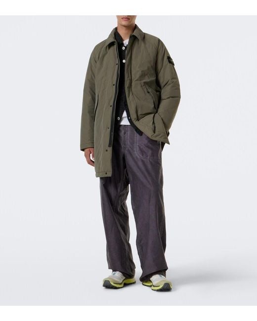 Stone Island Green Compass Car Coat for men