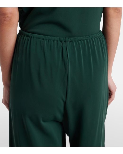 Eres Green Zelie Jersey Wide-Leg Pants