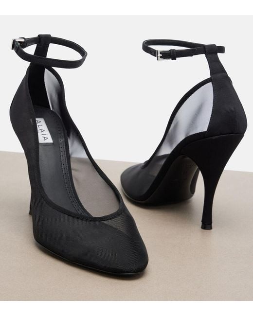 Alaïa Black Mesh Pumps