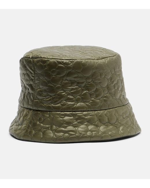 Moncler Green Padded Reversible Bucket Hat
