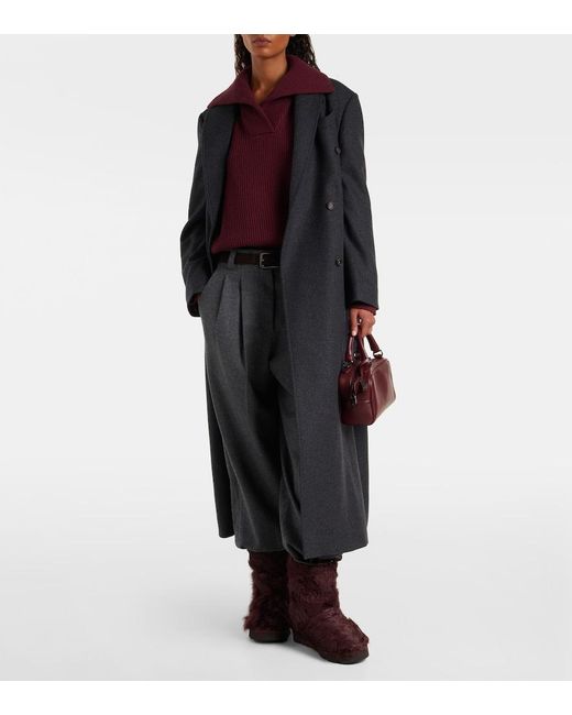 Brunello Cucinelli Brown Shealing Ankle Boots
