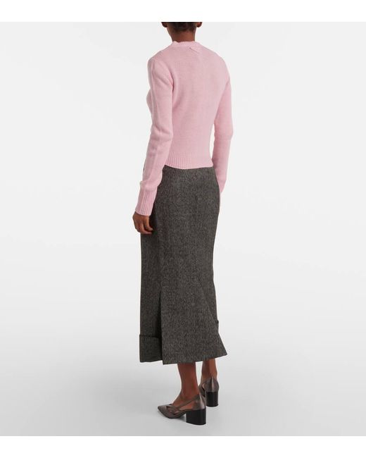 Prada Pink Cashmere Cardigan