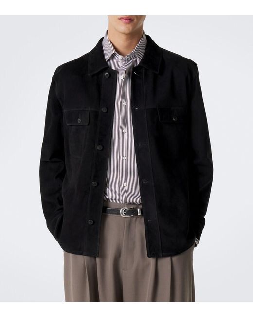 Giacca Camicia di Sunspel in Black da Uomo