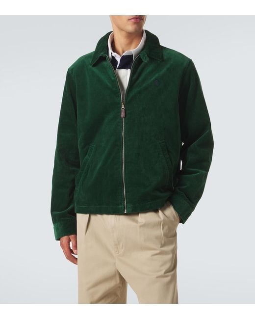 Polo Ralph Lauren Green Cotton Corduroy Jacket for men