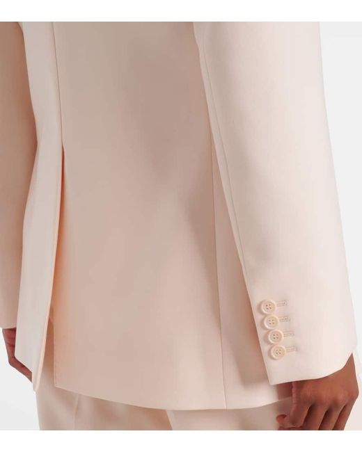 Chloé Natural Anzugjacke Aus Woll-Gabardine