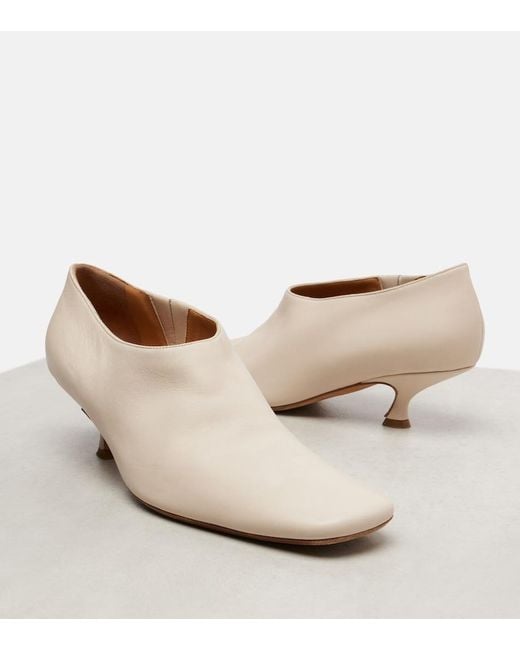 Calvin Klein Natural Anna Leather Pumps
