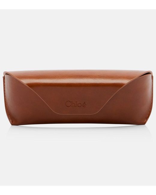 Chloé Brown Judy Rectangular Sunglasses