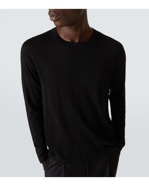 Saman Amel Black Petrus Cashmere And Silk Sweater for men