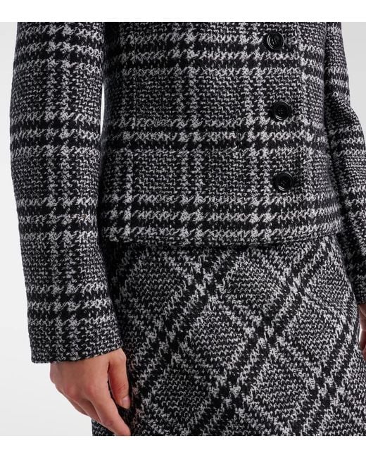 Dolce & Gabbana Black Jacke Aus Einem Wollgemisch