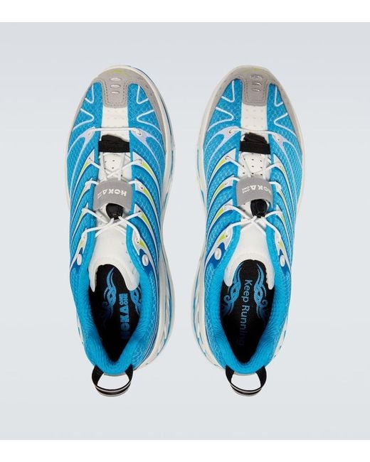 Hoka One One Blue Stinson Evo Og Mesh Running Shoes for men