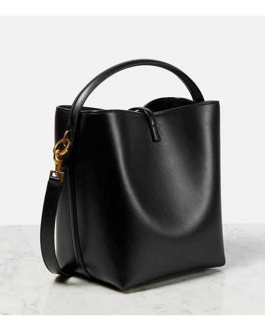 Sac Seau Le 37 En Cuir Saint Laurent en coloris Black