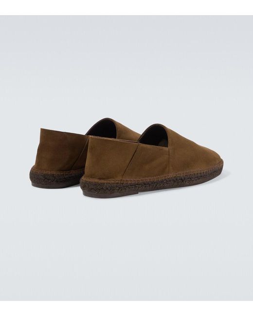 Tom Ford Brown Barnes Suede Espadrilles for men