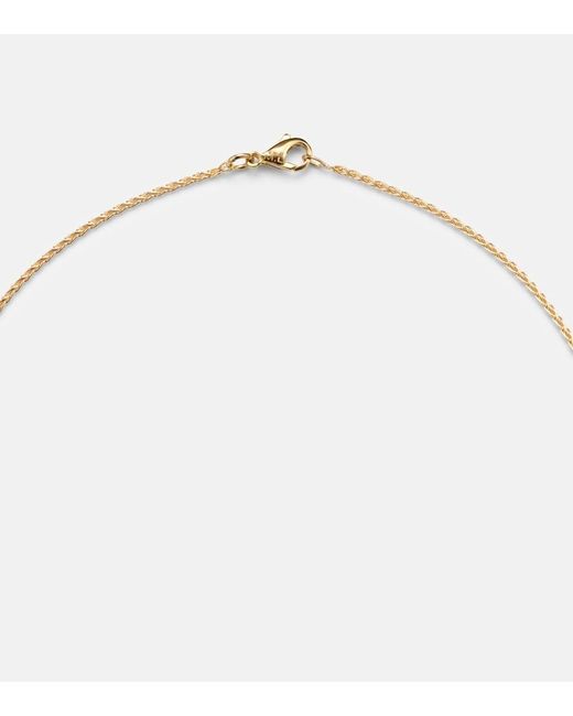 Marie Lichtenberg White Luck 18Kt Pendant Necklace With Emerald