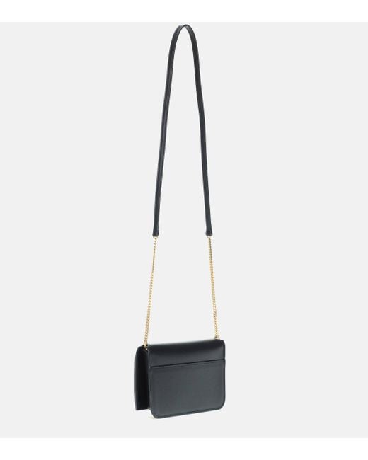 Saint Laurent Black Cassandre Leather Iphone Shoulder Bag